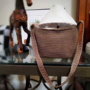 The Sak crochet shoulder/crossbody purse
